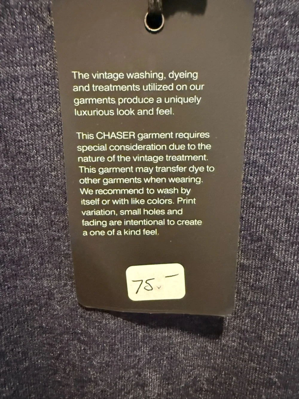 NWT Chaser brand women's navy long-sleeve knit dress - Picture 4 of 7